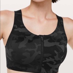 Lululemon Enlite 34DD front-zip high support sports bra